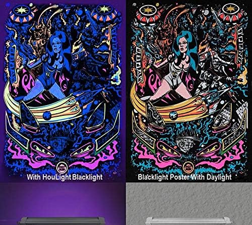 LED Blacklights, 6W LED Tube for Black Light Bulbs Replacement, Black Light Poster, UV Art, Bedroom, Halloween and Blacklights Parties