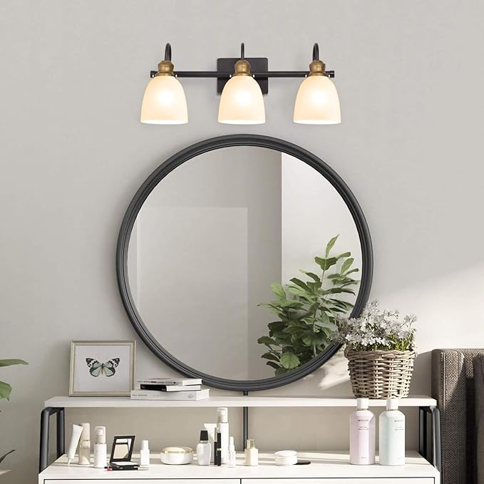 5 Pack White Frosted Glass Shade Replacements, Ceiling Fan Light Covers Glass Globes Lampshades for Chandelier, 4.92"High, 4.72"Diameter, 1.65 "Fitter, Bell Shaped Glass Shades for Vanity