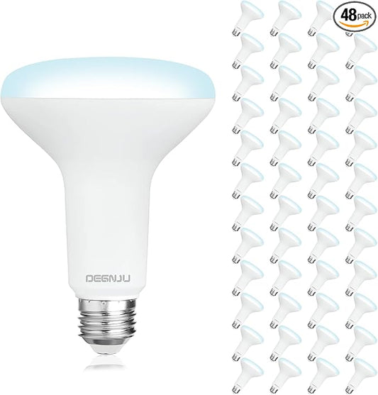 48 Pack Indoor Flood Light Bulbs, BR30 LED Bulb 7W Equivalent 65W, Dimmable Recessed Light Bulbs, 650LM 5000K Daylight 15000 Lifetime LED Can Light Bulb, Interior Home E26 Base