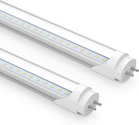 Romwish 36 Inch T8 LED Tube Light, 14W(30W Equiv.), 1600LM, 5000K Daylight, Type A+B Plug & Play or Ballast Bypass, F25T8 Fluorescent Replacement, Double-Ended Power, Under Cabinet Light, 2 Pack
