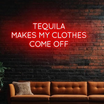 Tequila Neon Sign, 20" Cocktail Led Sign,Tequila Bar Decor, Mexican Cocktail Bar Decor