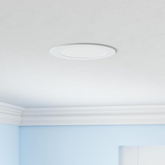 Ensenior 24 Pack 4 Inch LED Recessed Ceiling Light, Dimmable, 5000K Daylight, 750LM 9W 120V, High Brightness Canless Wafer Downlight - ETL&FCC&IC
