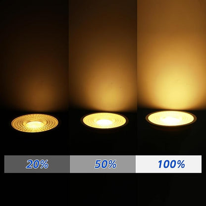 MR16 LED Bulb 50W Halogen Equivalent,2700K Warm White,5W MR16 GU5.3 12-36V AC&DC Spotlight Bulb,38° Beam Angle for Landscape,Dimmable,12-Pack.