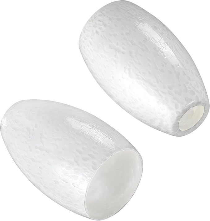 Mini Glass Pendant Light 1-Pack with Handblown Milk White Art Oval Glass Lamp Ceiling Hanging Light, for Dining Room,Kitchen,Foyer,Hallway 4.72"