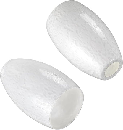Mini Glass Pendant Light 1-Pack with Handblown Milk White Art Oval Glass Lamp Ceiling Hanging Light, for Dining Room,Kitchen,Foyer,Hallway 4.72"