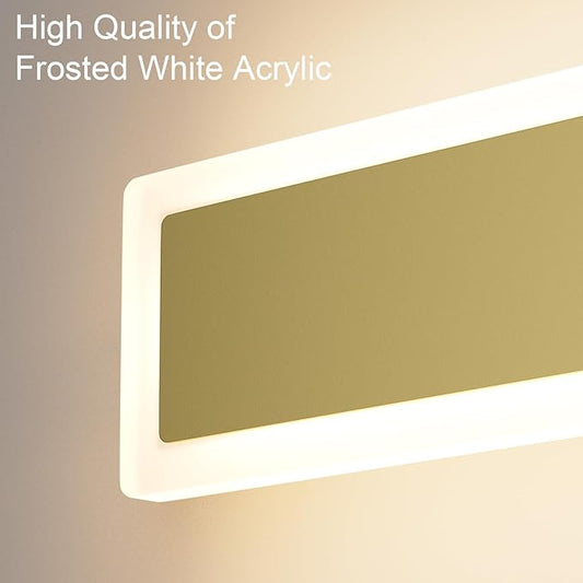 Aipsun Porch Wall Lights 59inch Long Strip Modern Outdoor Wall Light Fixture, Gold Wall Mount Lighting Sconce Exterior Lights Wall Sconce 3000K for House Living Room Corridor(1 Pack)