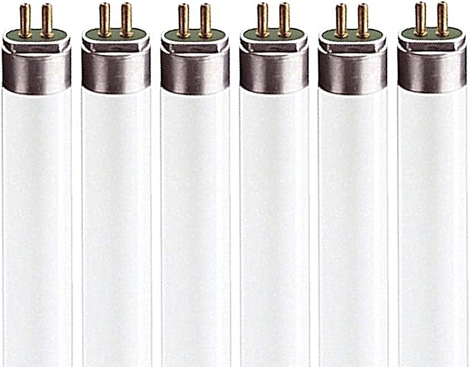 LUXRITE LR20775 (6-Pack) F54T5/835/HO 54-Watt 4 FT T5 High Output Fluorescent Tube Light Bulb, Natural 3500K, 4200 Lumens, G5 Mini Bi-Pin Base