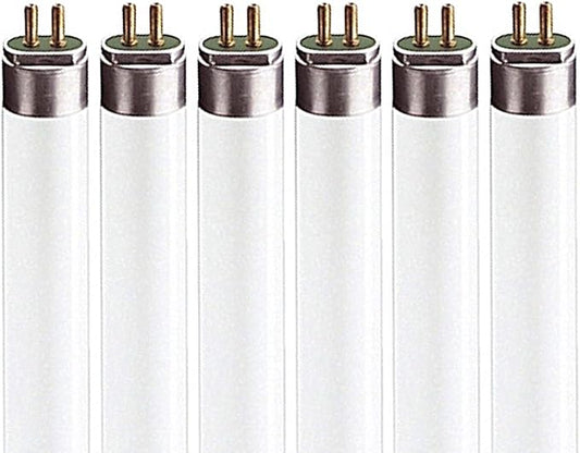 LUXRITE LR20775 (6-Pack) F54T5/835/HO 54-Watt 4 FT T5 High Output Fluorescent Tube Light Bulb, Natural 3500K, 4200 Lumens, G5 Mini Bi-Pin Base