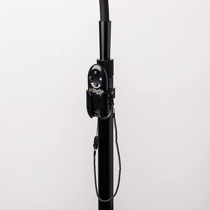 Stella Sky Two Premium 10W LED Task Light Floor Lamp - Black - Adjustable Dimmable Low Vision Natural Sunlight - Bright Macular Degeneration Lighting - Hobby, Crafting, Sewing, Artist, Reading, Office