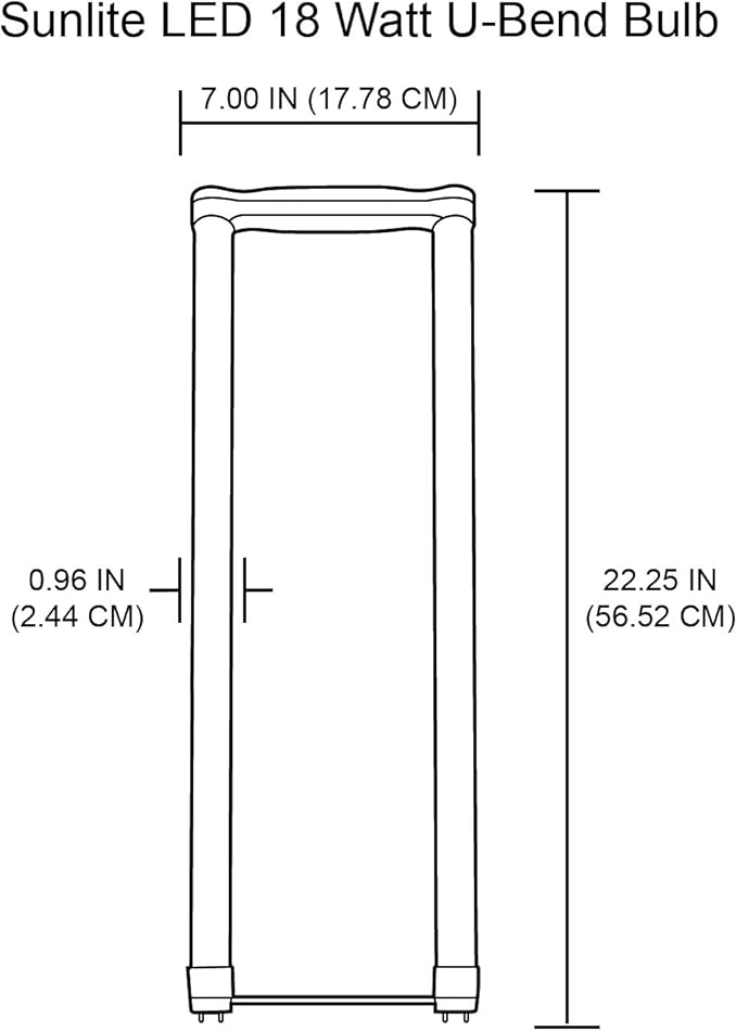18W LED T8 U-Bend Bypass Lamps 40K - 1 Pack
