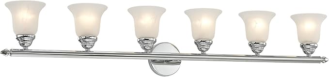 Livex Lighting 1066-05 Neptune 6-Light Bath Light, Chrome