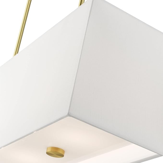 Livex Lighting, 41155-12, Summit, Linear Chandelier, Satin Brass