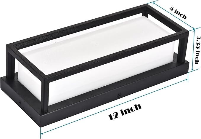 Dimmable Modern Outdoor Wall Light Fixtures, 1400LM Waterproof Porch Lights Outdoor Wall Sconce, 2700K-5000K 5 Color Temperature Exterior Lighting Fixtures for House