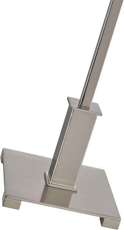 Linnea Accent Lamp – Nickel Finish, Sleek Modern Decorative Lamp for Bedroom or Living Room, Commercial Grade Quality