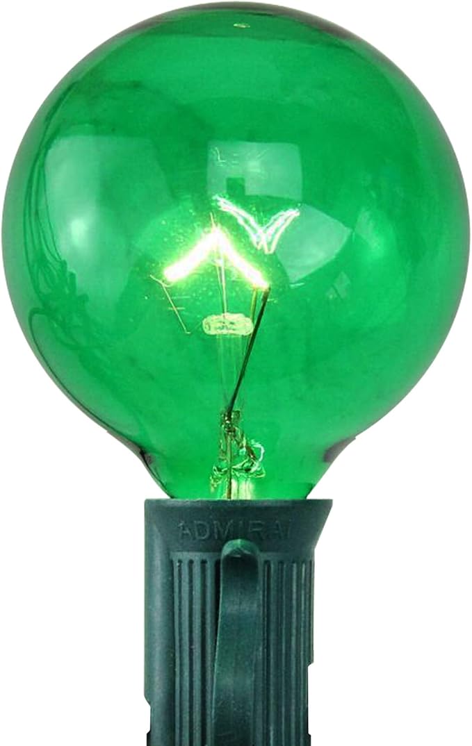 Northlight Incandescent G50 Christmas Replacement Bulbs - Green - Pack of 25
