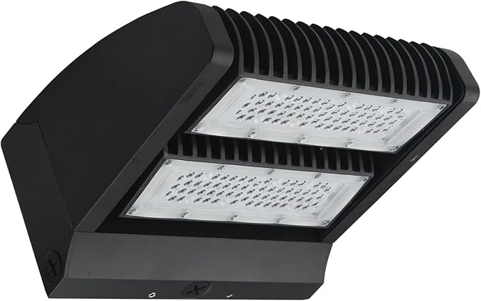 RuggedGrade 120W - Rotate IV Series LED Wall Pack - 17,100 Lumens - 5000K Bright White - Outdoor LED Wall Light - Black - DLC 5.1 Premium