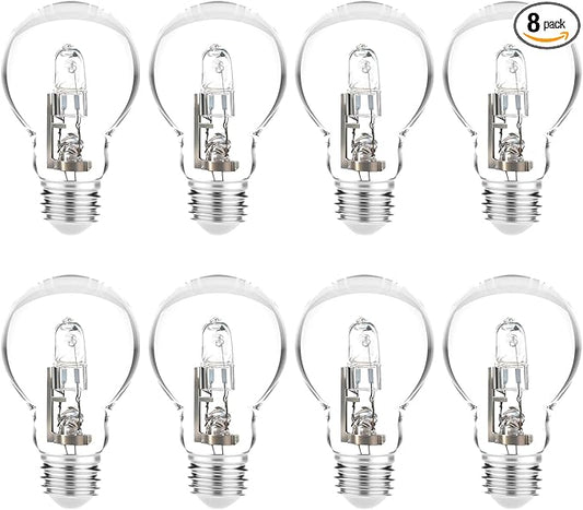 043168787963 78796 Halogen Light Bulbs for A19 Bulb Types 43 Watt 120V Replace 78796 E26 Thread Suitable (8 Pcs)