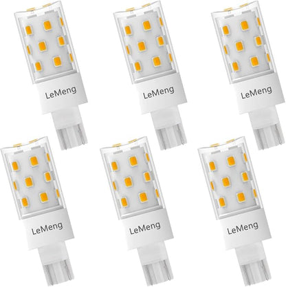 50watt T10 Wedge Base 921 LED Light Bulb 5W 500lm,2700K Warm White,12VAC/DC for Outdoor Landscape Path,Automotive RV Camper Trailer Motorhome 5th Wheel Marine Boat Dome Fixture Lighting-6 Pack