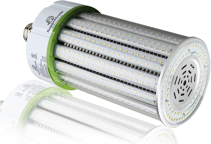 RuggedGrade Aries EV 200W LED Corn Bulb | 24,000 Lumens | 4000K Natural White | E39 Base | Indoor/Outdoor High Lumen Retrofit Lamp | Commercial Industrial Lighting | DLC 5.1 Premium
