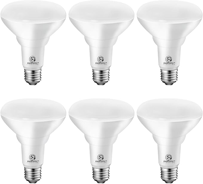 Energetic [Energy Star] LED BR30 Flood Light Bulbs Indoor, Daylight 5000K, Dimmable, 65 Watts Recessed Light Bulbs for Cans, 750 Lumens, 6 Pack