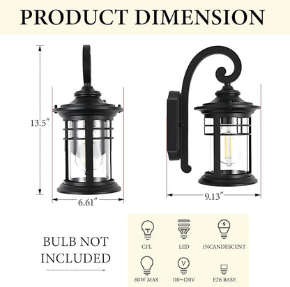 Outdoor Wall Lights Dusk to Dawn Porch Light, Exterior Lighting Fixtures Dawn to Dusk Outdoor Light Fixture Exterior Wall Sconce Lighting for House Patio