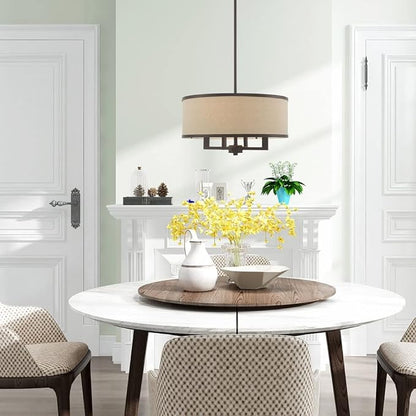 Livex Lighting 62615-91 Park Ridge 4 Light Chandelier, Brushed Nickel, 18"L x 18"W x 48"H