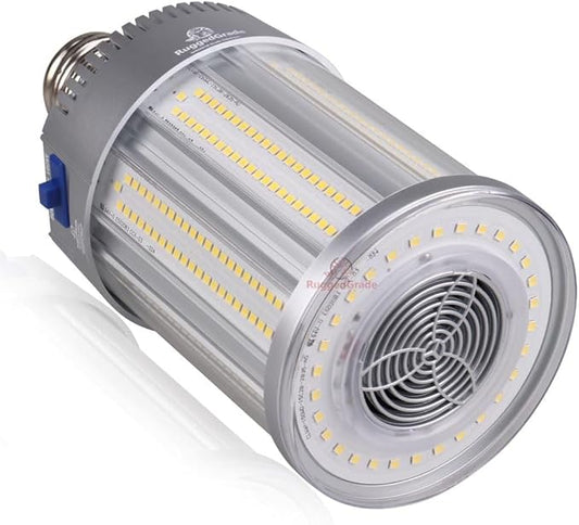 RuggedGrade Aries III Series 150W LED Corn Bulb | 22,200 Lumens | 5000K Bright White | E39 Mogul Base | Dimmable High Lumen Retrofit Lamp | Indoor/Outdoor Use | DLC 5.1 Premium