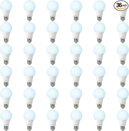 36 Pack LED Bulbs, A19 60W Equivalent, 800 Lumens, 5000K Daylight, 8W Non-Dimmable Light Bulbs for Home & Office, 15000hours