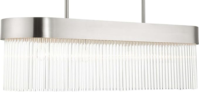 Livex Lighting 49826-91 4 Light Brushed Nickel Chandelier