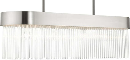 Livex Lighting 49826-91 4 Light Brushed Nickel Chandelier