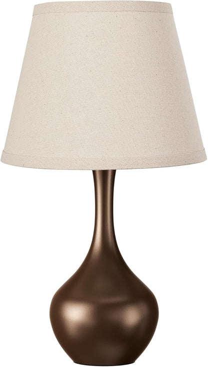 Seealle Touch Table Lamps for Nightstand, 3-Way Dimmable Small Bedroom Lamps for Night Stands, Brown Bedside Lamps for Living Room, Kids Room, End Table(LED Bulb Included)