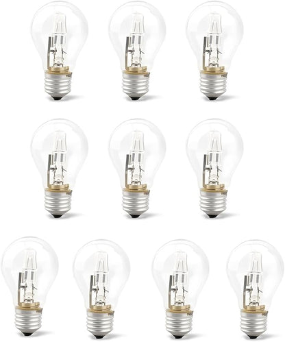 A55 E27 Halogen Lamp 220V 53W 96 * 55mm 2700K Halogen Bulb Clear Replacement Fit for Incandescent Lamp(53W),10PCS
