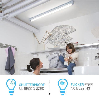 LEDMyplace 18W T8 4ft LED Glass Tube Light, Clear Lens, 5000K Daylight White, G13 Base, Single Ended Power, 1800 Lumens, Replacement of 50W for Garage, Supermarkets Shop, Pack of 30