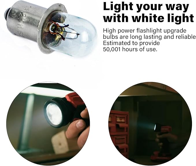 Ameri 19.2 Volt bulb Flashlight/Worklight Replacement XENON Bulbs 19v for CRAFTSMAN(4Pack)