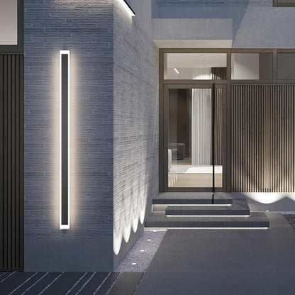 59In Long Outdoor Wall Light 4000K Dimmable IP65 Waterproof Linear Outdoor Light Modern Exterior Wall Lighting for Porch House