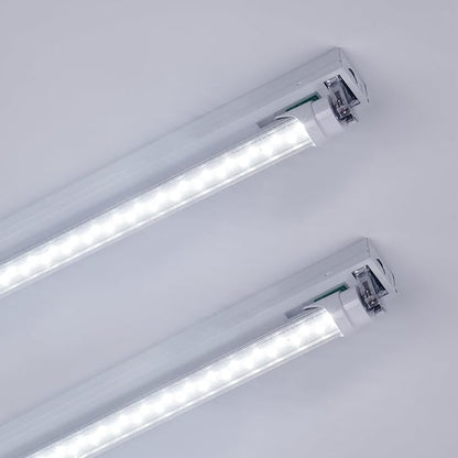 Barrina T8 LED Bulbs 4 Foot Type B, G13, 24W, 3200LM, 6000K Bright Light, Double End Powered, Ballast Bypass, 4 Foot LED Fluorescent Replacement, T8 T10 T12 LED Replacement, Clear Cover, 8 Packs