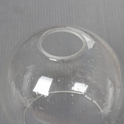 Clear Seeded Glass Globe Lamp Shades Replacement Lampshade Cover with 1-5/8-inch for Wall Sconce Pendant Lighting G0091