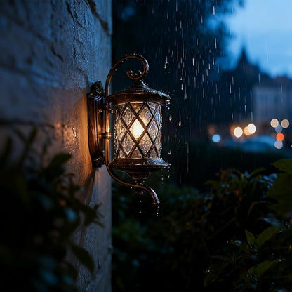 Retro Outside Wall Lights Water Glass Exterior Wall Light Outdoor Wall Mount Light Fixtures