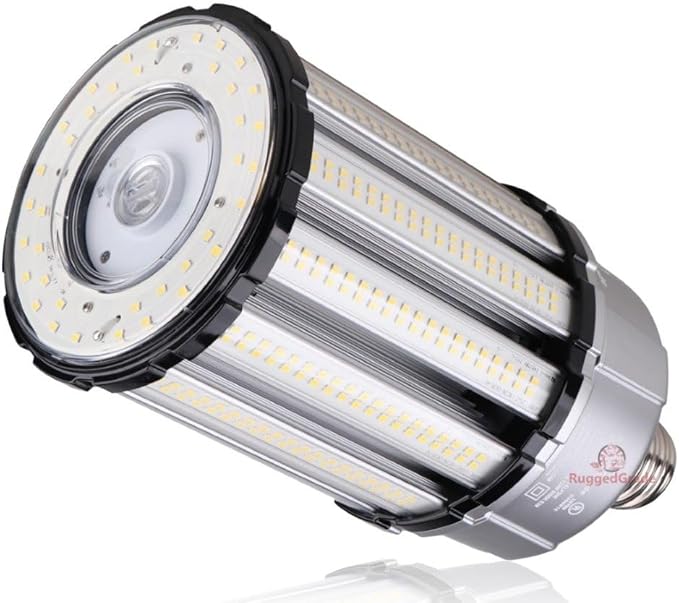 RuggedGrade Aries III 120W LED Corn Bulb | 16,400 Lumens | 2700K - 3000K Warm White | E39 Base | Built-in 6KV Surge | Dimmable | DLC 5.1 Premium