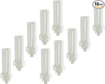 Circle (10 Pack) PLT-32W 841, 4 Pin GX24Q-3, 32 Watt Triple Tube, Compact Fluorescent Light Bulb