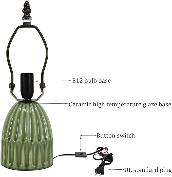 Tiffany Lamp Stained Glass Mushroom Table Lamps 6X6X12.5 Inch Pink Jewelry Baroque Style Small Night Light Ceramic Base Mini Accent Desk Light Suitable for Bedside Table Bedroom Children Room