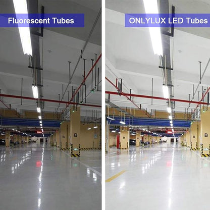 8ft LED Bulbs,12 Pack 96" 45W FA8 Single Pin LED Tube Lights 5400LM, 6000k, Milky Cover, F96T12 Bulb Fluorescent Replacement, Ballast Bypass