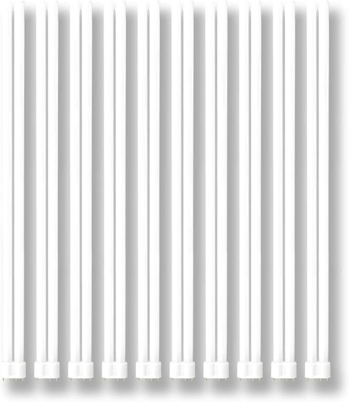 GoodBulb PLL55/850 55W 21.5" Twin Tube Compact Fluorescent Light Bulb 4-pin 2G11 Base 5000K Daylight 3900 Lumens Car Dealership Lighting Pack of 10