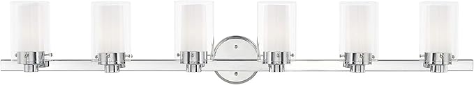 Livex Lighting 15456-05 Manhattan 6-Light Bath Light, Chrome