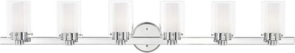 Livex Lighting 15456-05 Manhattan 6-Light Bath Light, Chrome