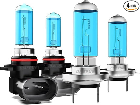 Compatible With Mazda CX-7 2007-2012, 9005 H7 Halogen Headlight High and Low Beam,Bright Halogen Replacement Headlight Bulbs,Plug N Play, 4-Pack
