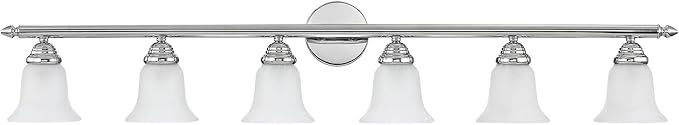 Livex Lighting 1066-05 Neptune 6-Light Bath Light, Chrome