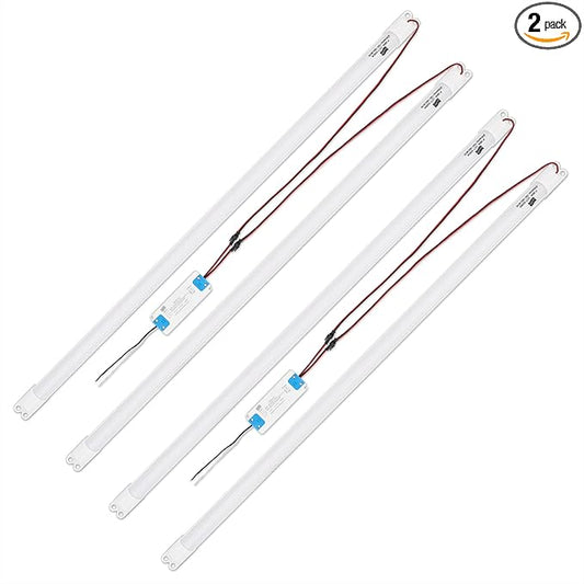 4FT Magnetic LED Retrofit Kit,Recessed T8T10Fluorescent Light Retrofit LED Light Tube,Panel Light,Troffer Quick Retrofit LED Light Kit ,No Professional Tools Required,36w, 5000K White light (2 pack)