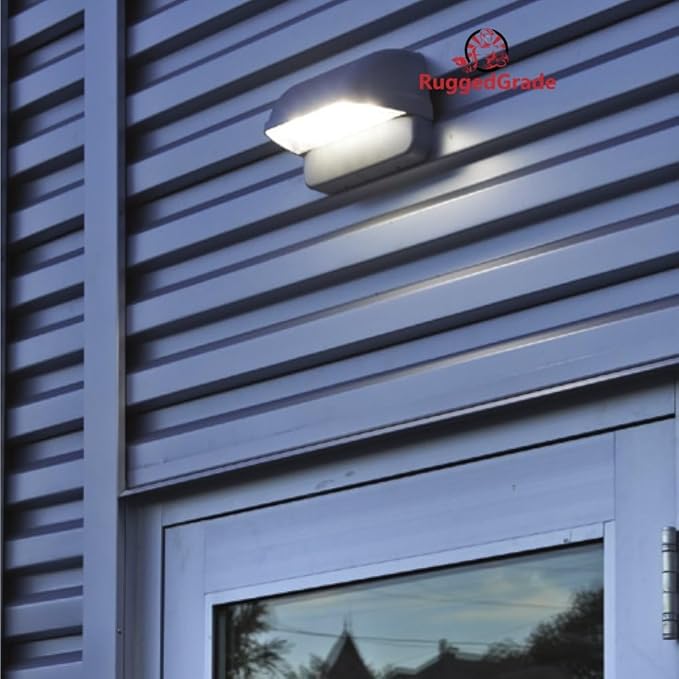 RuggedGrade 120W - Norani Series - Full Cutoff LED Downlight with Photocell - Wattage Selectable - 17,000 Lumens - Color Selectable 3000K/4000K/5000K - Outdoor LED Light - DLC 5.1 Premium