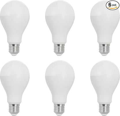 Sunlite LED A21 Light Bulb, 18 Watts (150W Equivalent), 2600 Lumens, 120V, Dimmable, Medium E26 Base, 220 Degree Beam Angle, UL Listed, RoHS Compliant, 3000K Warm White, 6 Pack